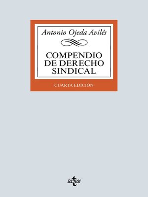 cover image of Compendio de Derecho sindical